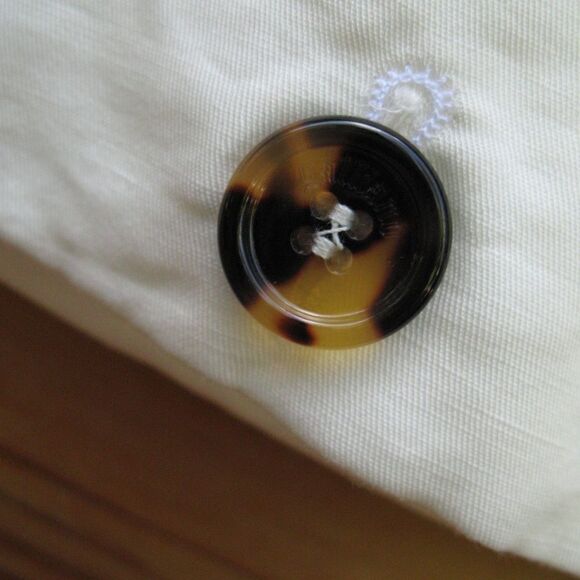 NWT White Linen Blend Skirt - Picture 4 of 8